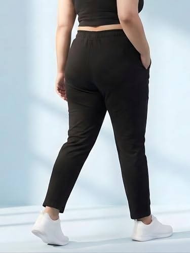 Image of BLINKIN Ankle Length Plus Size Cotton Track Pant for Woman | Ultimate Summer Lowers & Pajama for Women Pack of 2 (combo-plus-86)