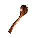 BESTonZON Holz Suppenlöffel Suppenkelle/Schöpfkellen/Saucenlöffel Servierkelle mit Langem Griff zum Kochen Mischen Rühren, 26,5X7,5 cm
