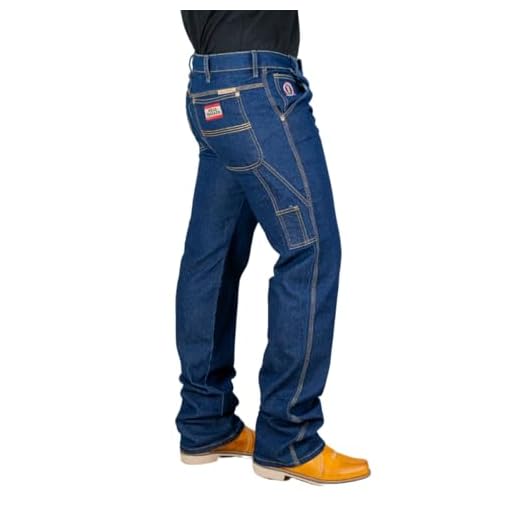 Calça Jeans Carpinteira Country Masculina com Elastano Montaria Muladeiro Rodeio Agro Tecido Legitimo (BR, Numérico, 42, Regular, Regular, Escura)
