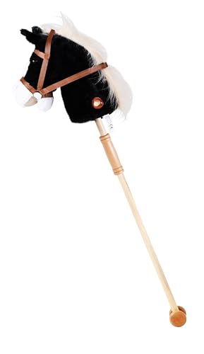 Knorrtoys 40102 - Steckenpferd Blacky, Schwarz, 45 cm