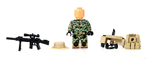 Battle Brick Marine Force Recon Sniper Custom Minifigure #TOP3