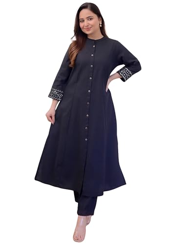 Image of Leriya Fashion Co-ord Set For Women Stylish | Kurti Set For Woman | Short Kurti For Woman | Anarkali Suit For Women's | Festive Ethnic Indian Traditional Outfit for Functions & Puja