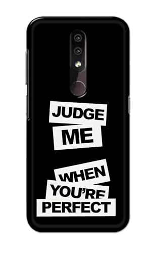 Image of Printed Hard Back Cover for Nokia 4.2 Back Cover (Judge Me Quote) -190724(DP)
