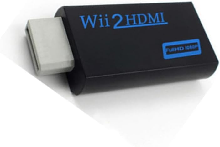 LuckDog Simply Plug The Adapter into The Wii's Output Port and Connect The HDMI Cable to Your TV or Projector, Streaming Video/Audio from Mac/PC/STB to Multiple Displays(Yellow)