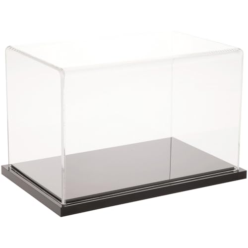Plymor Clear Acrylic Display Case with Black Base, 8