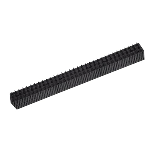 EPIGEIST Pinchos Antipájaros y Repelente para Gatos 10 Piezas de Plástico Negro, Tira de Espinas para Jardín y Vallas, Protección Exterior para Patios y Cercas, Alfombrilla Anti-púas