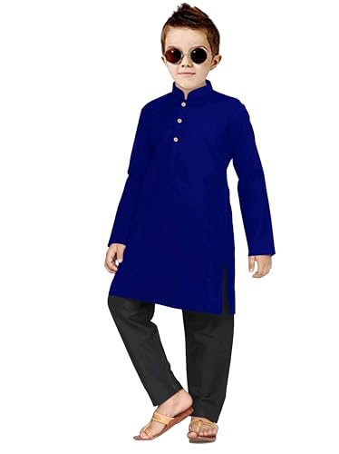 Image of Trustous Elegant Ethnic Wear Boys's Cotton Kurta Pyjama Sets