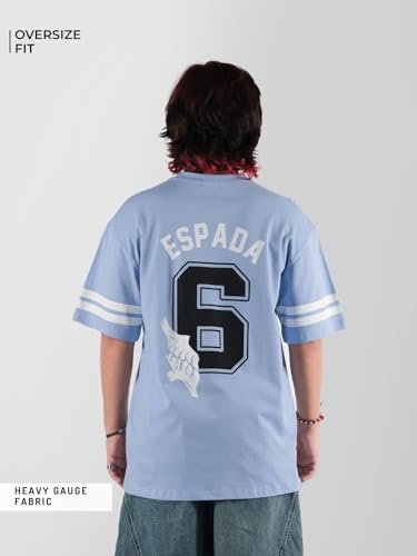 Image of Unisex Anime Heavy Gauge Oversized T Shirts for Men and Women, Espada Club Tee Anime Tshirts