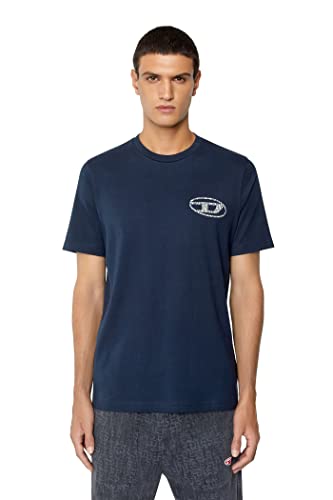 Diesel Blue T-Just-D-Mon 0433AQ, le t-shirt bleu qui révèle votre assurance
