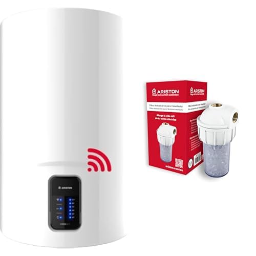 Ariston, Lydos Wifi - Termo Eléctrico 80 Litros Vertical + Filtro Antical, kit polifosfatos para calentador