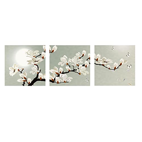 Fleurs modernes peinture photos 3 pièces pour une ambiance zen chez soi