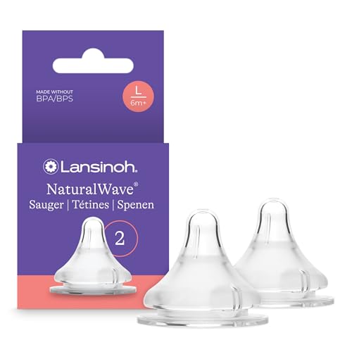 Lansinoh Momma Tetas Bebé, Transmisión rápida, paquete de 2, transparente