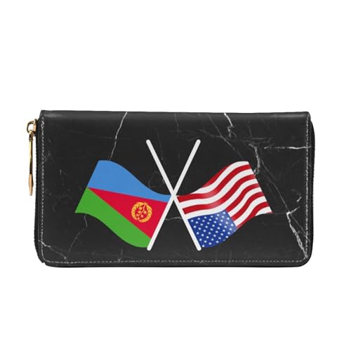 American And Eritrea Flag Wallet Card Bag3