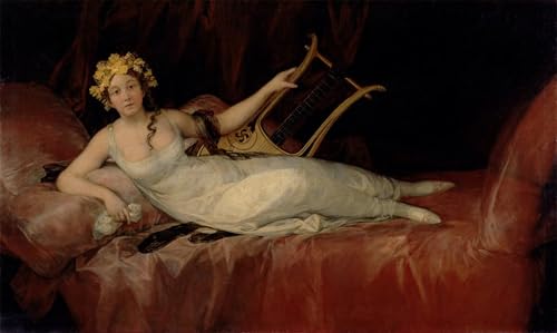 Lienzo decorativo de La Marquesa de Francisco de Goya, pintura mural de alta calidad, 60x90cm