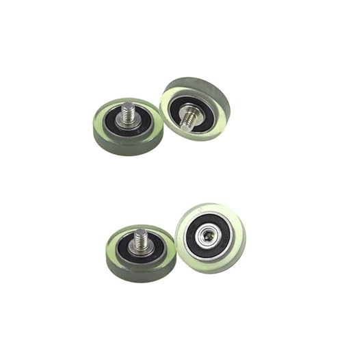 Roulement moulé en polyuréthane PU60830-7C1L8M6 avec filetage externe M6 pour guidage mécanique