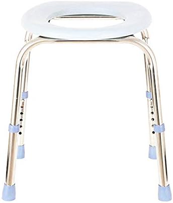 簡易便座、老人のトイレのトイレチェア、トイレのトイレ、ステンレストラックフレーム/高さ調節可、100kg
