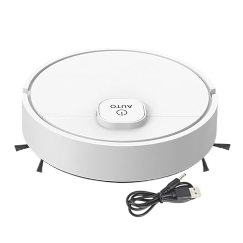 Robot Vacuum Cleaner, 2025 Upgrade Ultra Slim Quiet Intelligent Sweeping Robotic, 3-inn-1 Household Cleaning Machine Automatic Vacuum Cleaner, Cleans Pet Hair Hard Floors to Medium-Pile Carpets
