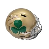 Marcus Freeman Autographed Notre Dame Shamrock Replica Helmet Beckett Witnessed - Autographed College Helmets
