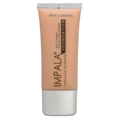 IMPALA | Base de Maquillaje Long-Lasting Color 04 | Base de Maquillaje Cobertura Total | Maquillaje Resistente al Agua | Colágeno y Vitamina E | Maquillaje con Protección Solar | Filtro de Luz UV
