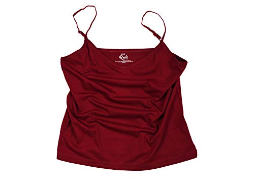 Image of ESSA Women's Cotton Camisole with Adjustable Straps Pack of 4 - Multicolor, 100% Cotton Slip, Sleeveless Design, Pull On Closure, Soft Fabric for Comfortable Fit