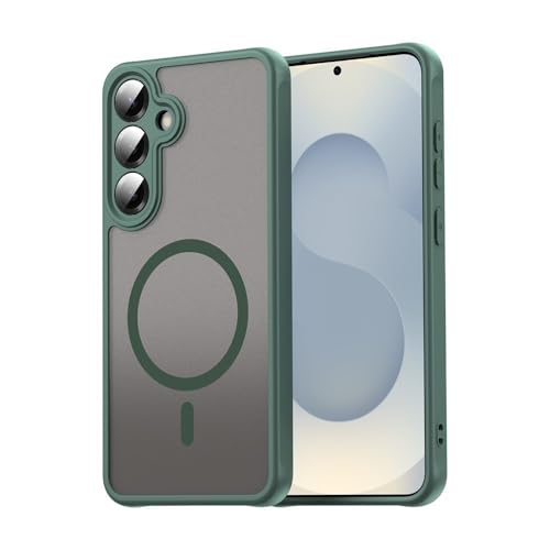 Coque Samsung S24 silicone rigide vert pour éviter les chutes et rayures