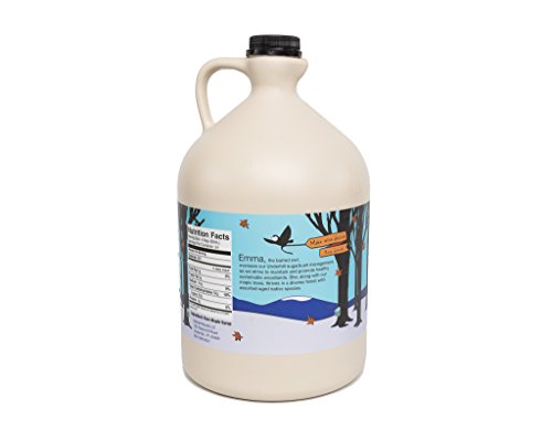 Organic 1 Gallon Dark Robust Vermont Maple Syrup - Grade A - From Barred Woods Maple