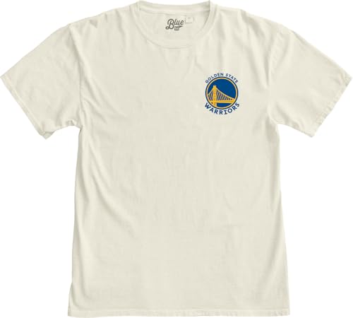 Image of Blue 84 NBA Unisex-Adult NBA Officially Licensed T-Shirt Ringspun Front /Back Ivory