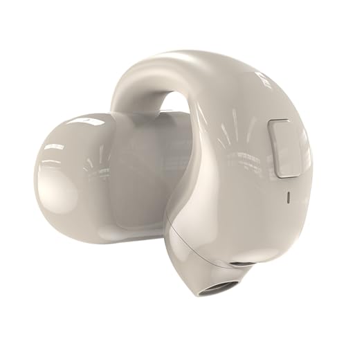 Wireless Earbud Headset, Bone Conduction Blueto.oth Earphones with Long Battery Life, Active Noise Cancellation True Wireless Earphones, Comfort and Fit Cordless Earbuds for Music, Calls, Travel