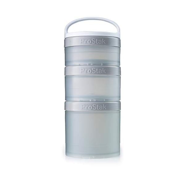 BlenderBottle ProStak Twist n' Lock Vorratsdosen Expansion 3-er Pack Shaker-Flasche 22 oz. rose