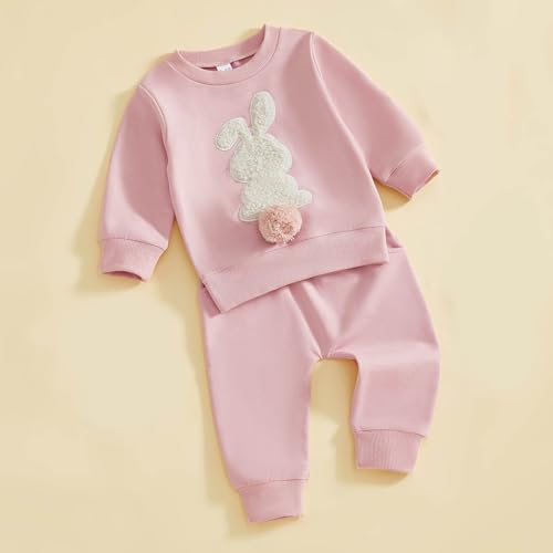 Costume de lapin de Pâques 2 pièces en coton doux pour bébé