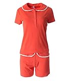 Häkelspitze an Kragen, Umschlagbund sowie an den Hosenbeinen