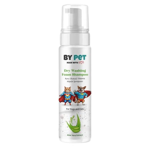 BYPET Champú para gatos y perros en seco, 200 ml