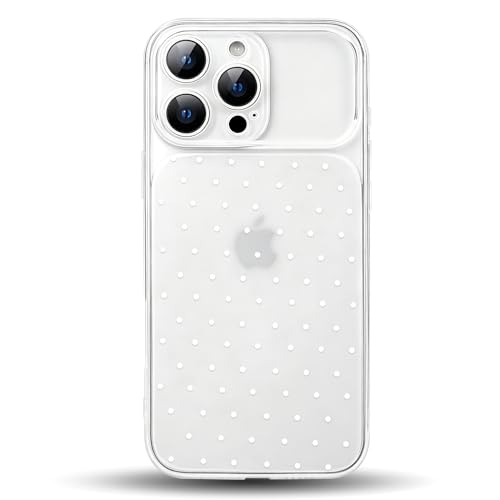 NITITOP for iPhone 16 Pro Max Case Cute Clear Polka Dots - White by NITITOP - Used condition - US$7.49