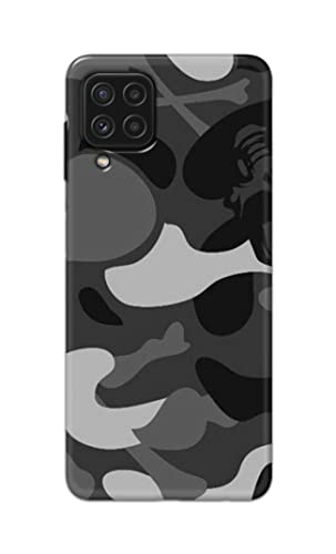Image of Printed Hard Back Cover Case for Samsung Galaxy A22 4G Back Cover (Army Pattern) -1302