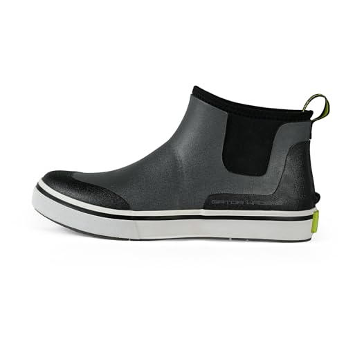 Gator Waders Men's Air Mesh Camp Boots - Durable Breathable Slip-Resistant Waterproof Ankle High Boots for Camping & Fishing