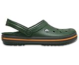 Crocs Crocband, Zuecos Unisex adulto, Forest Green Slate Grey, 37/38 EU