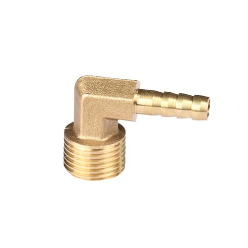 Codo de latón resistente a fugas con espiga de 6 a 12mm y roscas macho métricas 2
