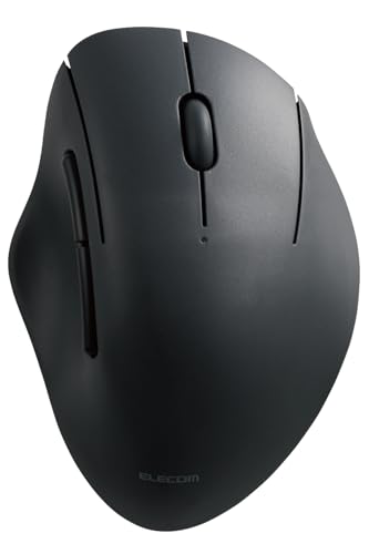 エレコム ワイヤレスマウス SHELLPHA 静音 5ボタン Bluetooth 無線2.4GHz両対応 マルチペアリング Mサイズ ブラック M-SH20MBSKBK