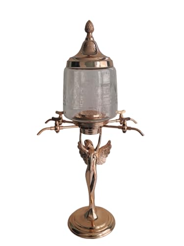 RoyalAntiquess New Handmade Copper Absinthe Fountain | 4 Spout | Absinthe Tower | Absinthe Dispenser