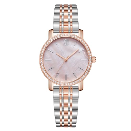 CIVO Reloj Mujer Acero Analógico: Reloj Pulsera Mujer Oro Rosa Elegante - Pequeño Relojes Moda Regalo Mujer