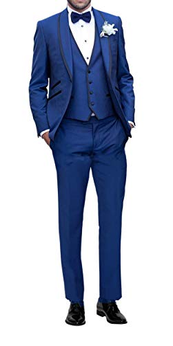 Veste formelle homme gilet et pantalon de costume 3 pièces coupe classique pour célébration