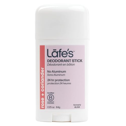 Lafe's Natural Deodorant | 2.25oz Aluminum Free Natural Deodorant Stick for Women & Men | Paraben Free & Baking Soda Free with 24-Hour Protection (Rose & Coriander, 2.25oz) image 5