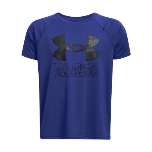 Image of Under Armour Boys' Tech Hybrid Printed Fill Short-Sleeve T-Shirt