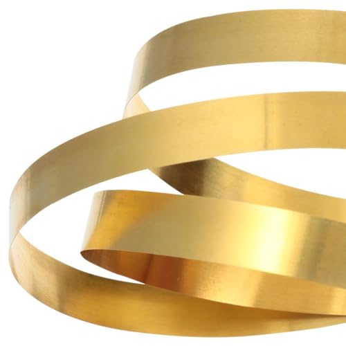 Thin Brass Strip Metal Foil 1000mm x10mm for Jewelry Crafting DIY (0.5x10x1000mm)