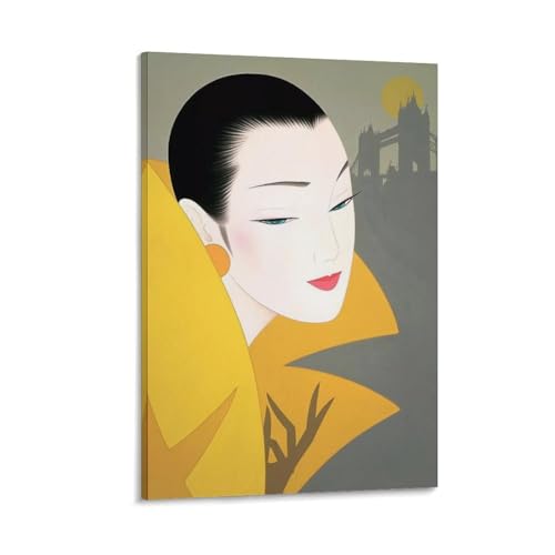  ߓcY̔l m  w |X^[ (76) EH[A[g  G xbh[ rO ǂ̊G20x30inch(50x75cm)