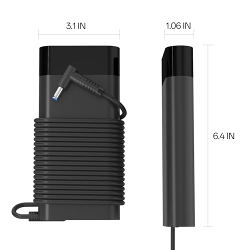 Chargeur HP OMEN 15 17 portable 200W robuste avec composants durables de haute qualité