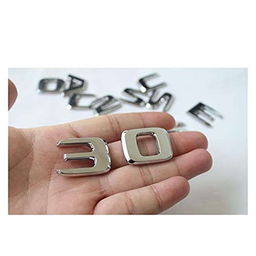 YULUBAIHUO Nieuw chroom BUIKSPIEREN Achterstam letters badge badges embleem emblemen sticker fit voor MERCEDES BENZ E… - Afbeelding 6