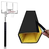 YUQIWKK Pole Padding Indoor Basketball Hoop Pole Pad, Outoor Post Safety Pad for Court/Carport/Charging Station, Wrap Around All-Weather Basketball Pole Protective Pads(Black,6.5