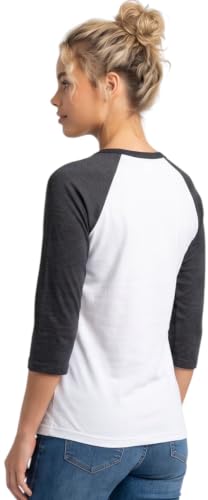 Image of ToBeInStyle Women's Classic Two Color Cotton Baseball T-Shirts