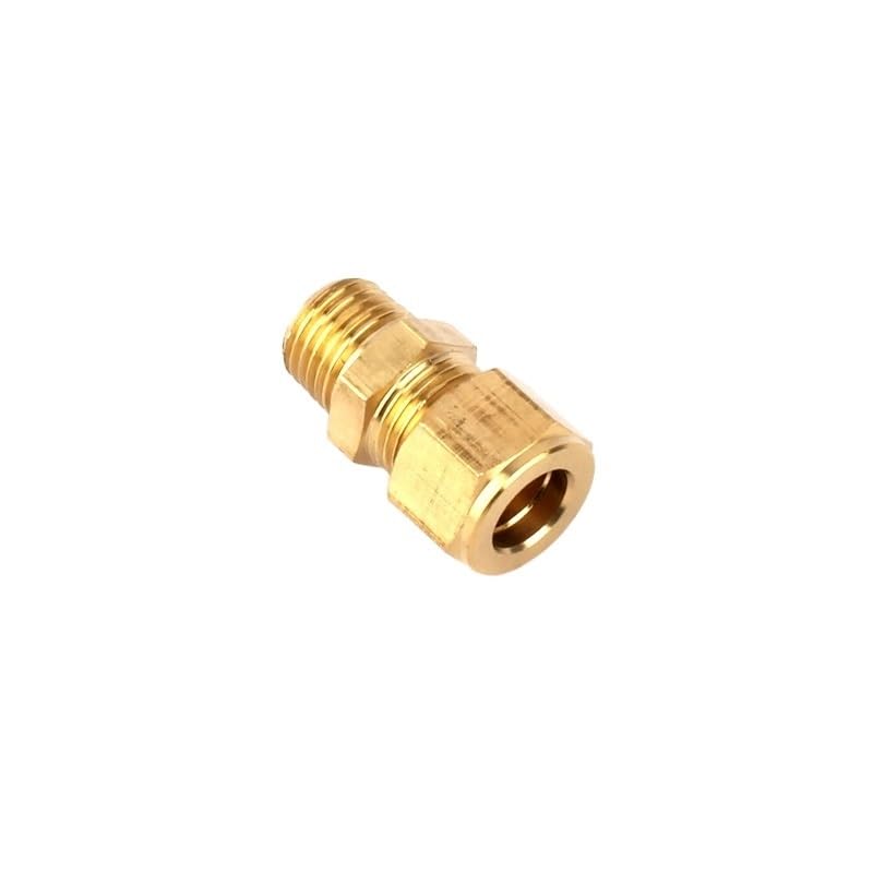 Adaptadores de Metal de 9,5mm de diámetro interior de 20 piezas conector rápido de latón de rosca macho for juntas de alta presión de pulverización de horticultura